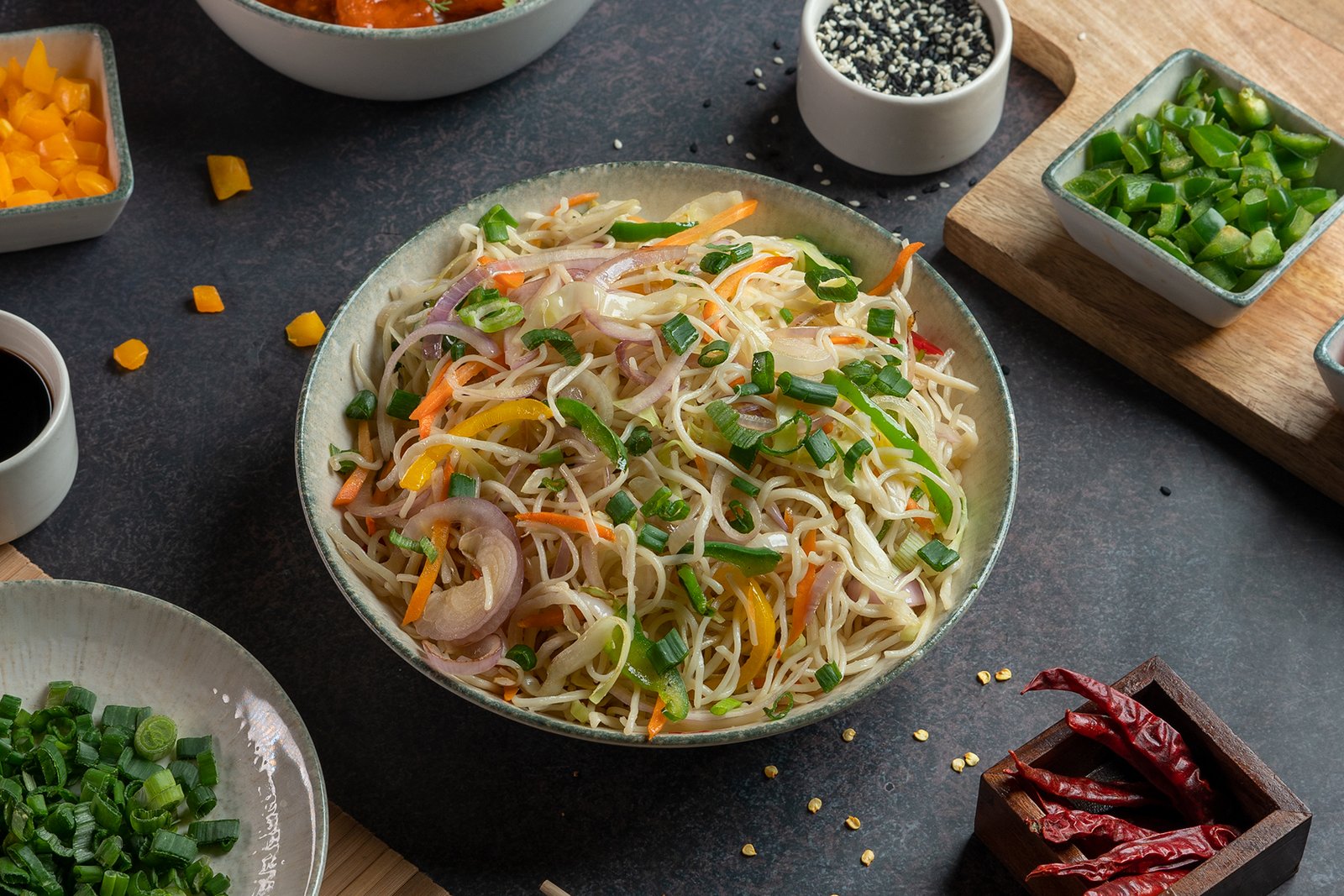 Veg Hakka Noodles